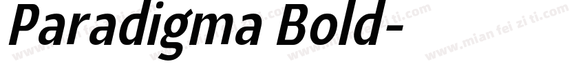 Paradigma Bold字体转换